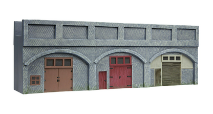 R7368 Low Relief Viaduct with Lock Ups x 2 (Engineers Blue Brick)