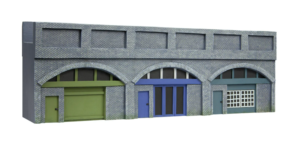 R7368 Low Relief Viaduct with Lock Ups x 2 (Engineers Blue Brick)