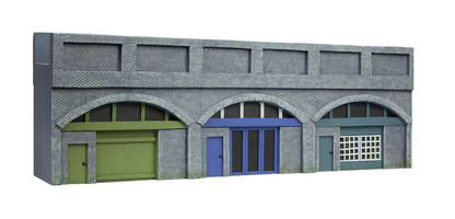 R7368 Low Relief Viaduct with Lock Ups x 2 (Engineers Blue Brick)