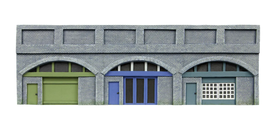 R7368 Low Relief Viaduct with Lock Ups x 2 (Engineers Blue Brick)