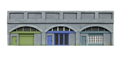 R7368 Low Relief Viaduct with Lock Ups x 2 (Engineers Blue Brick)