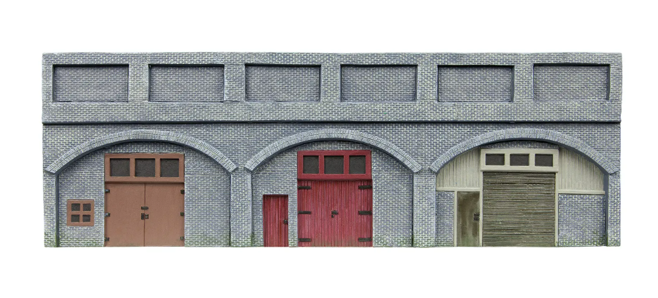 R7368 Low Relief Viaduct with Lock Ups x 2 (Engineers Blue Brick)