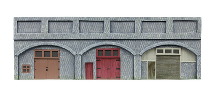 R7368 Low Relief Viaduct with Lock Ups x 2 (Engineers Blue Brick)