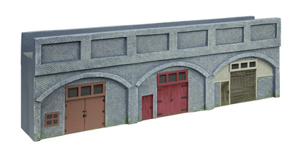 R7368 Low Relief Viaduct with Lock Ups x 2 (Engineers Blue Brick)