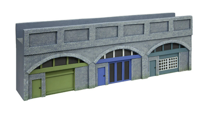 R7368 Low Relief Viaduct with Lock Ups x 2 (Engineers Blue Brick)