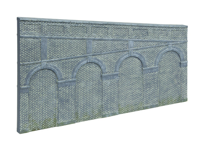 HORNBY Skaledale R7375 High Level Stepped Retaining Walls x 2 (Engineers Blue Brick)