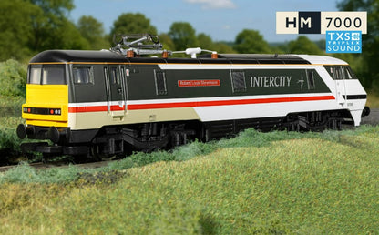 HORNBY Railroad R30527TXS BR Intercity Class 91 'Robert Louis Stevenson' No 90018 (DCC Sound Fitted)