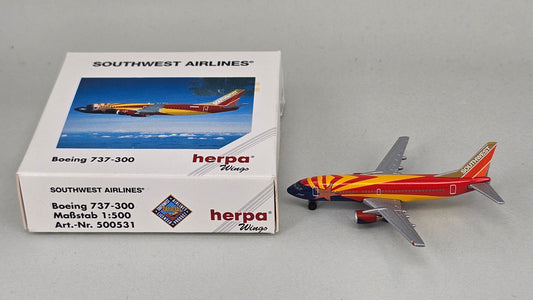 Herpa Wings 500531 Southwest Airlines "Arizona One" Boeing 737-300 (1:500) - Chester Model Centre