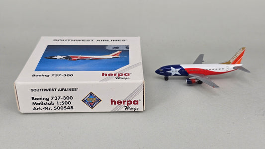 Herpa Wings 500548 Southwest Airlines Boeing 737-300 "Lone Star One" - Chester Model Centre