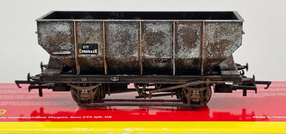 HORNBY R6124 BR 21T Hopper Wagon No.E252543K Weathered - Chester Model Centre