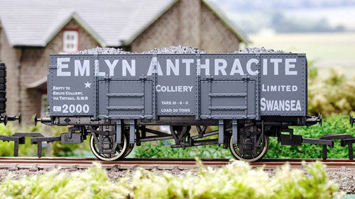 Dapol OO GAUGE 20T STEEL MINERAL WAGON EMLYN ANTHRACITE - Chester Model Centre