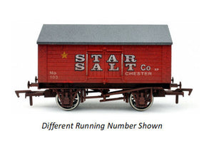 Dapol OO GAUGE SALT VAN STAR 107 WEATHERED - Chester Model Centre