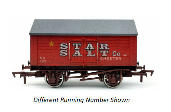 Dapol OO GAUGE SALT VAN STAR 107 WEATHERED - Chester Model Centre