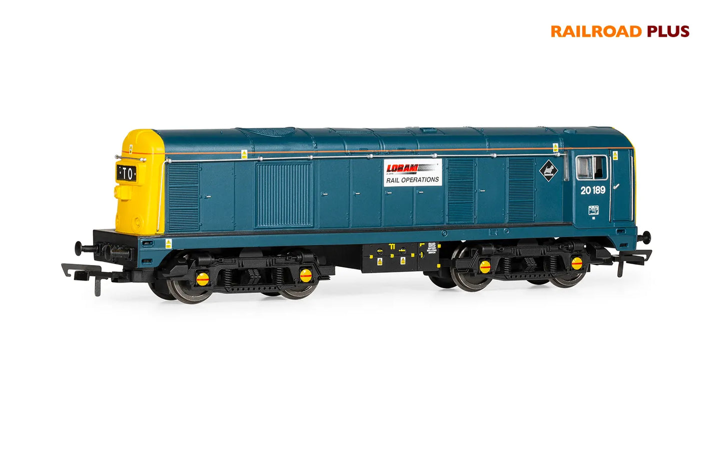 Hornby OO Gauge R30318 RailRoad Plus Loram Rail, Class 20, Bo-Bo, 20189 - Era 11 - Chester Model Centre