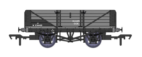 Rapido 937011 OO Gauge 5 PLANK WAGON (DIAGRAM 1666) BR GREY M234421 - Chester Model Centre