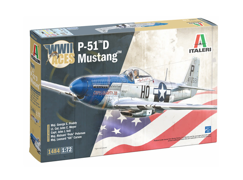 Italeri 1:72 WWII Aces P-51D Mustang - Chester Model Centre