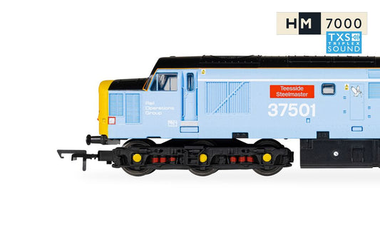 Hornby R30545TXS  - British Steel  Class 37 - 'Teesside Steelmaster' 37501 (DCC Sound Fitted) - Chester Model Centre