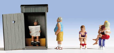 Noch TT:120 N45560 Toilet Stories (5) Figure Set - Chester Model Centre