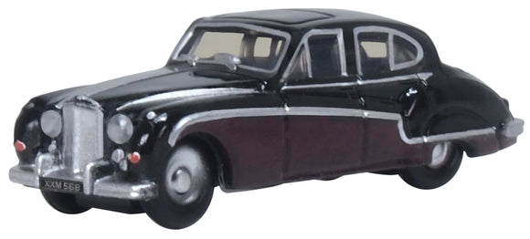 Oxford Diecast Black Imperial Maroon Jaguar Mk8/9 - Chester Model Centre