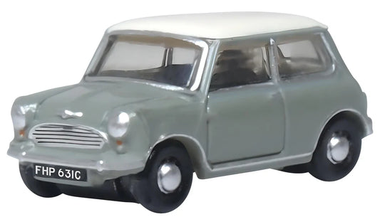Oxford Diecast Tweed Grey-OEW Classic Mini - N scale 1:148 - Chester Model Centre