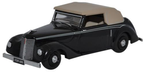 Oxford Diecast Black Armstrong Siddeley Hurricane - 1:76 Scale - Chester Model Centre