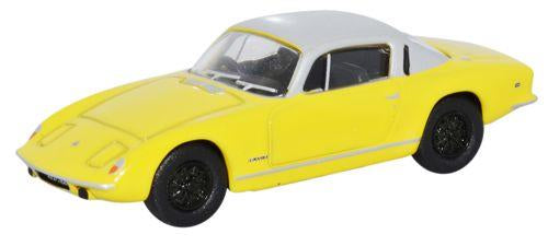 Oxford Diecast Lotus Elan Plus 2 Yellow/Silver - 1:76 Scale - Chester Model Centre