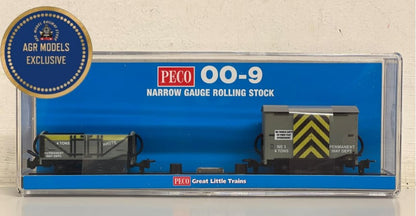 PECO GRC-005 Permanent Way Box Van and 4 Plank Open Wagon, AGR Special Edition. - Chester Model Centre