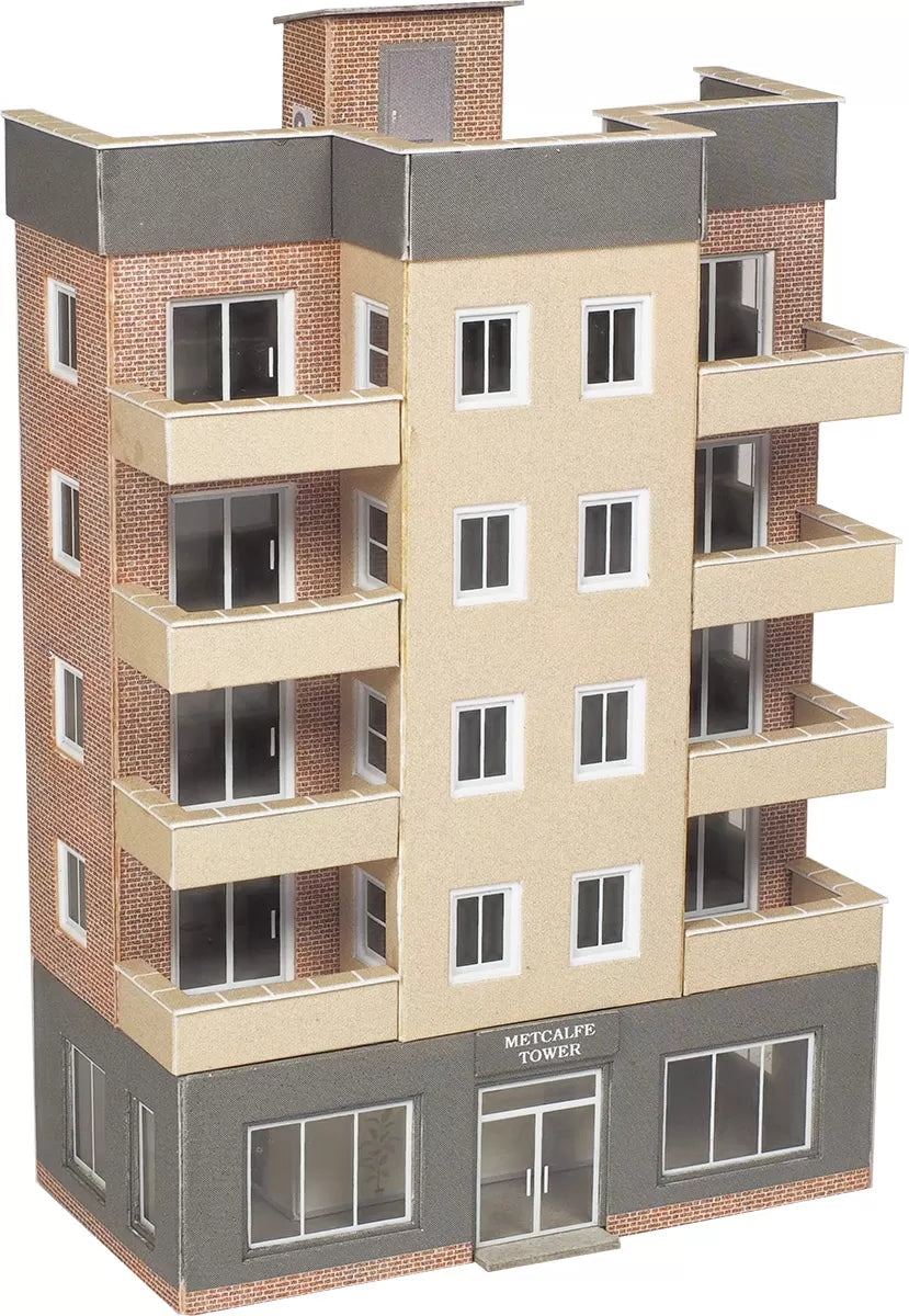 Metcalfe PN960 N Scale Low Relief Tower Block - Chester Model Centre