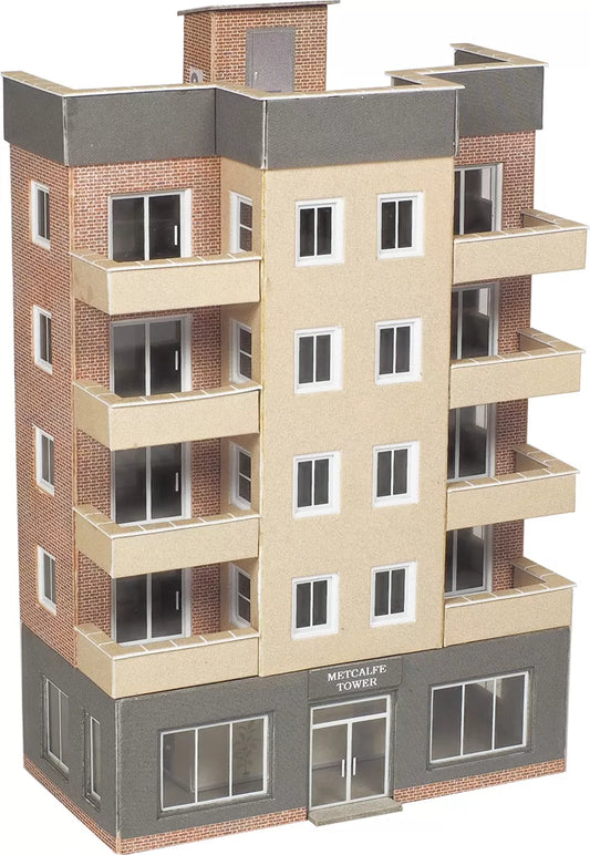 Metcalfe PN960 N Scale Low Relief Tower Block - Chester Model Centre