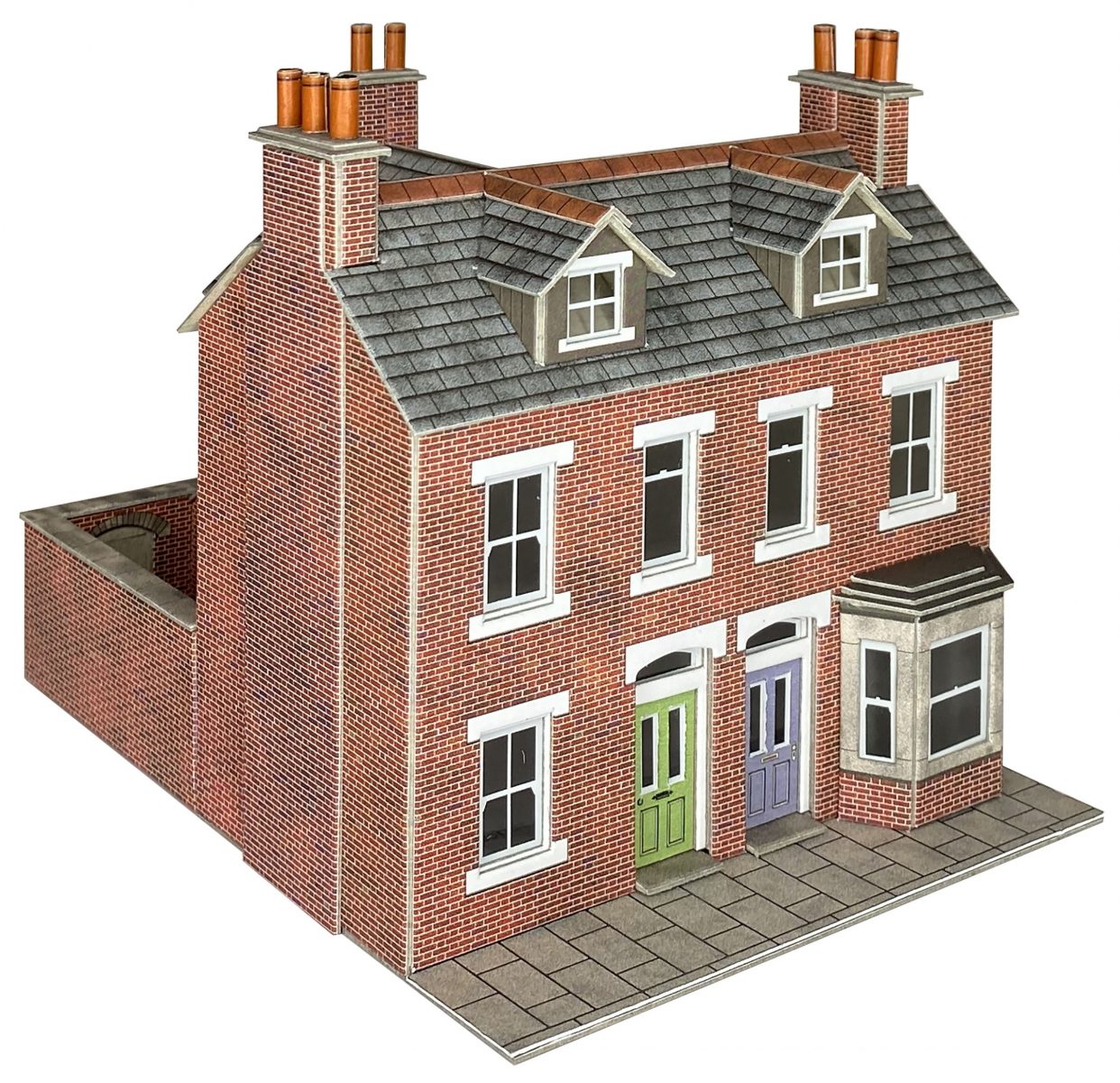 METCALFE PO300 00/HO Scale Terraced Houses – Brick - Chester Model Centre