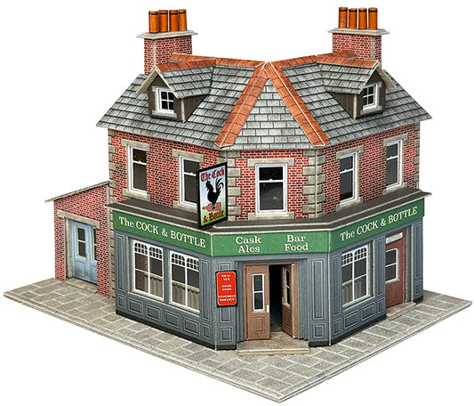 Metcalfe PO308 00/HO Scale Corner Shop / Pub – Brick - Chester Model Centre