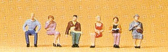 Preisser PR75004 TT:120 Seated Persons (6) Figure Set - Chester Model Centre