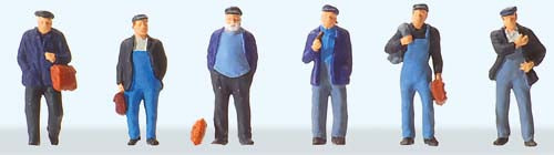 Preisser PR75051 TT:120 Industrial Workers/Dockers (6) Figure Set - Chester Model Centre
