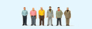 Preisser PR75054 TT:120 Men Standing (6) Figure Set - Chester Model Centre