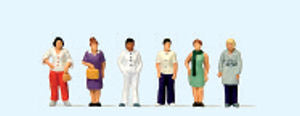 Preisser PR75055 TT:120 Women Standing (6) Figure Set - Chester Model Centre