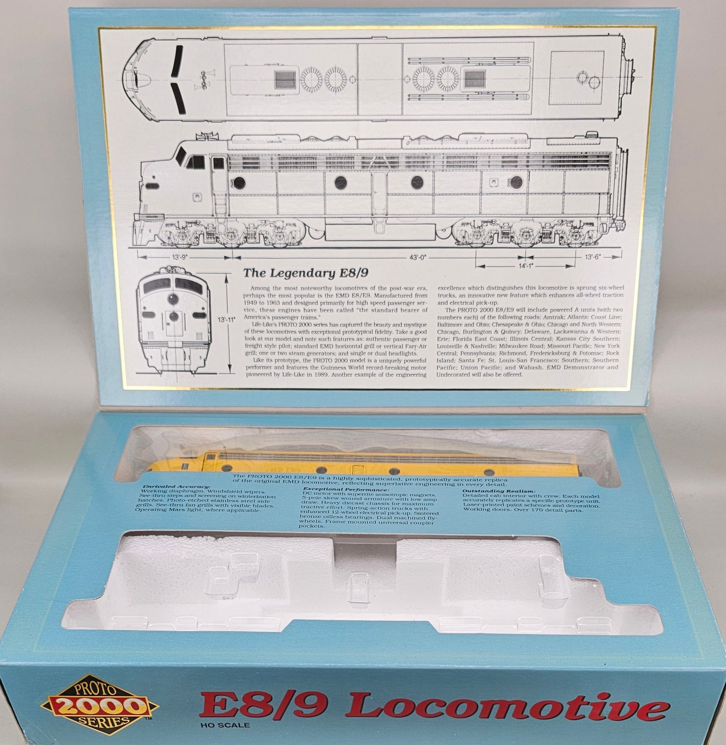 PROTO 2000 SERIES HO Scale 8037 E8/9 Locomotive UP #951 - Chester Model Centre