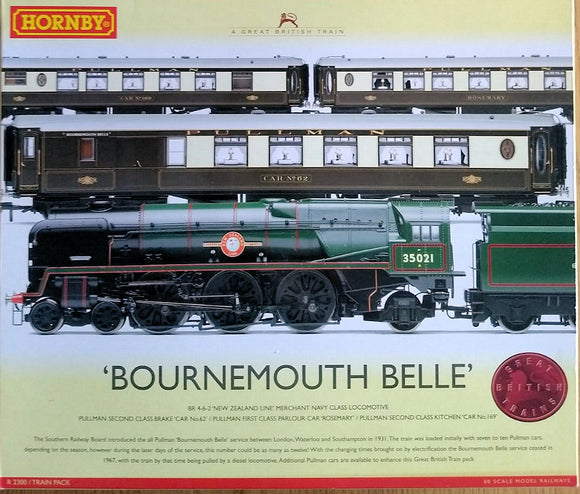 SALE - Hornby R2300 Bournemouth Belle Train Pack inc 35021 New Zealand Line - Chester Model Centre
