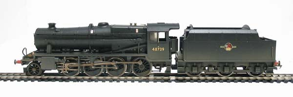 Hornby R2463 Class 8F 2-8-0 No.48739 in BR Black - Late Crest - Weathered. DCC Ready - 8 Pin Socket - Chester Model Centre