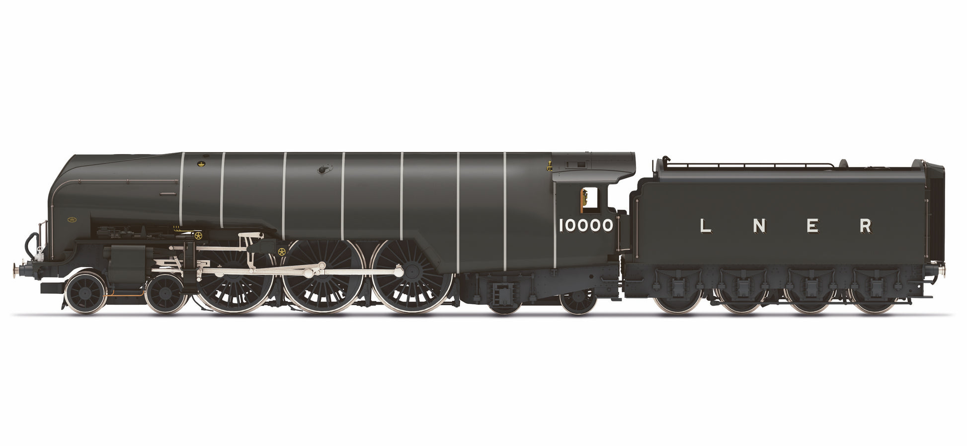 Hornby R30126 LNER, W1 Class 'Hush Hush' (Smoke Lifting Cowl), 4-6-4, 10000 - Era 3 - DCC Ready - Chester Model Centre