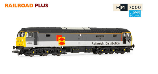 Hornby R30321TXS RailRoad Plus BR Railfreight, Class 47, Co-Co, 47188 - Era 8 (Sound Fitted) - Chester Model Centre