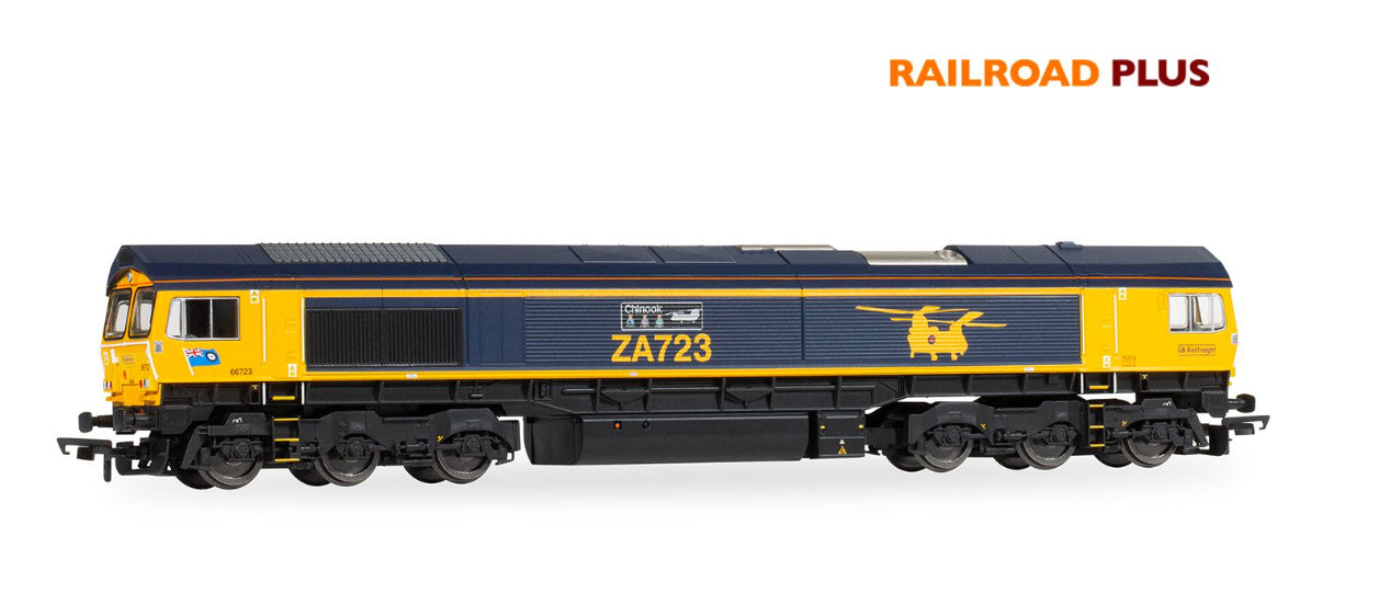 Hornby R30429 RailRoad Plus: Class 66 - GBRf - Chinook 66723 - Chester Model Centre