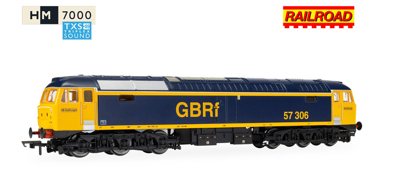 Hornby R30441TXS RailRoad: GBRf - Class 57 - 57306 (DCC Sound Fitted) - Chester Model Centre