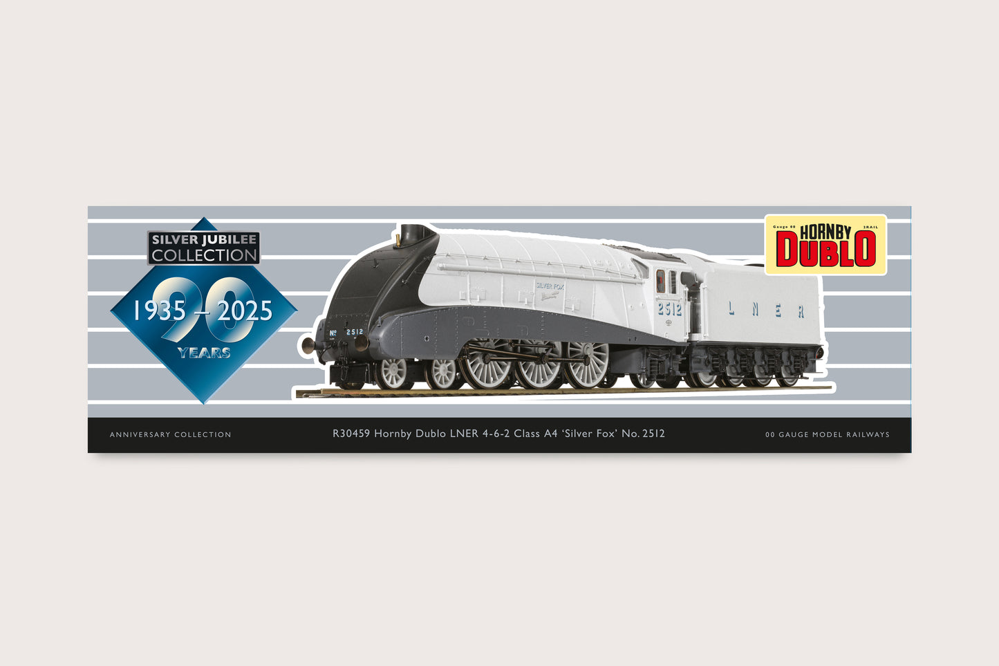 R30459 Hornby Dublo: LNER Class A4 4-6-2 - 2512 'Silver Fox' (Silver Jubilee Collection) - Chester Model Centre