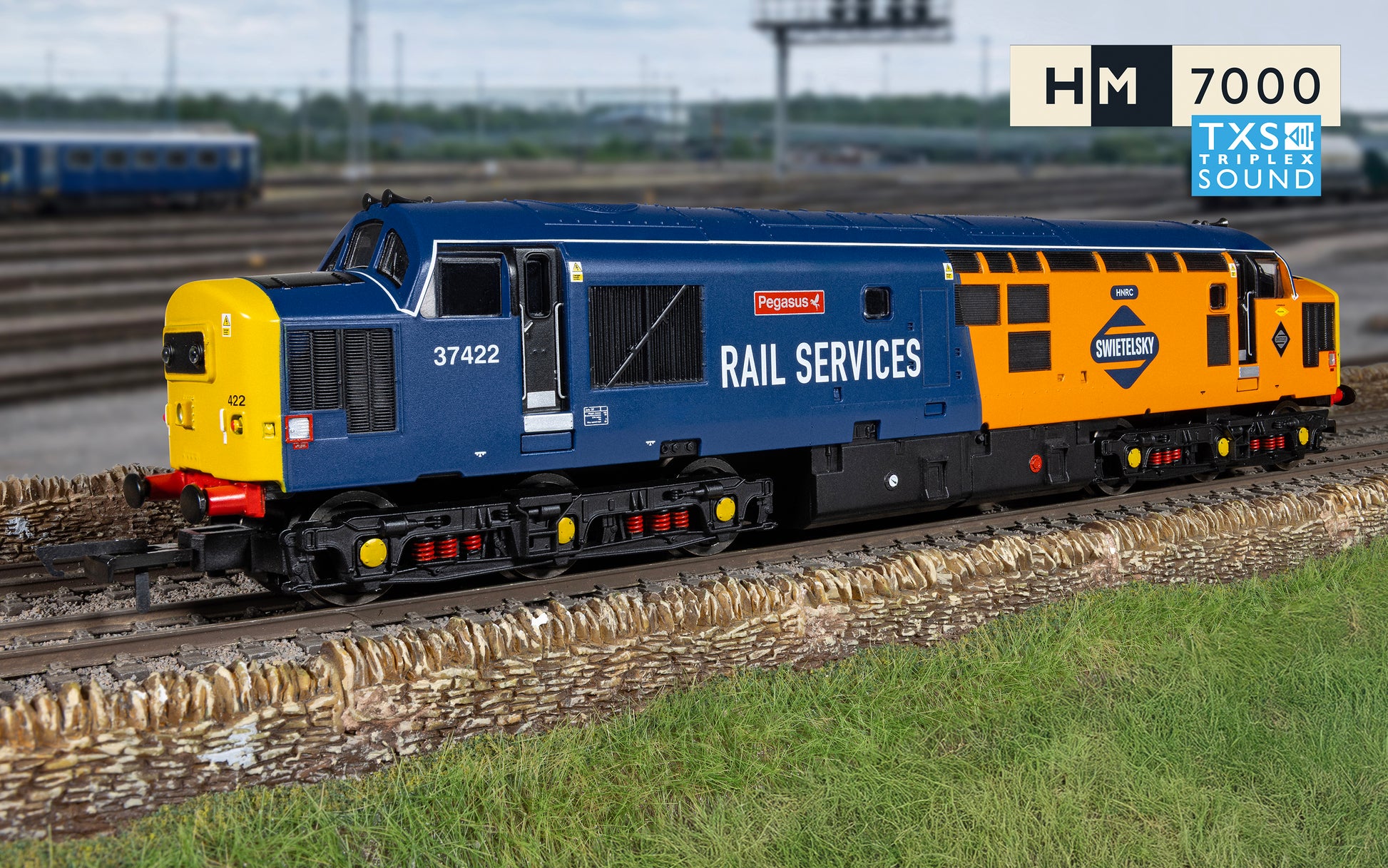 Hornby R30544TXS RailRoad: Rail Services - Class 37 - 'Pegasus' 37422 - Sound Fitted - Chester Model Centre