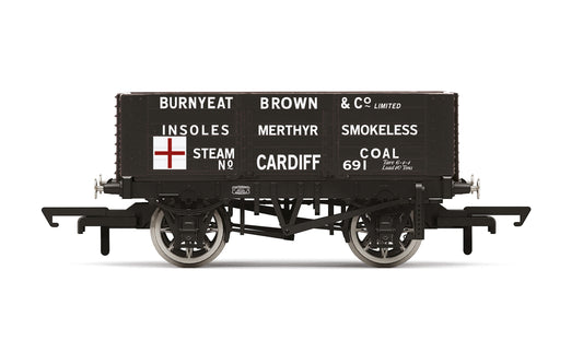 Hornby R60025 6 Plank Wagon, Burnyeat Brown & Co. - Era 2 - Chester Model Centre