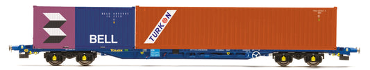 Hornby R60224 Touax, KFA Container Wagon with 2 Containers - Era 11 - Chester Model Centre