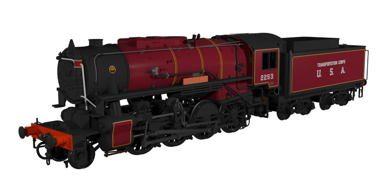 RAPIDO #926008 USATC S160 No.2253′ Omaha’ (as preserved) Part of the USATC S160 collection - DCC Ready - 21 Pin
