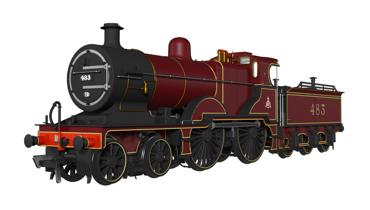 RAPIDO #974002 MR 483 No.483 Midland Railway Lined Crimson Part of the MR 483 collection - DCC Ready 21  Pin