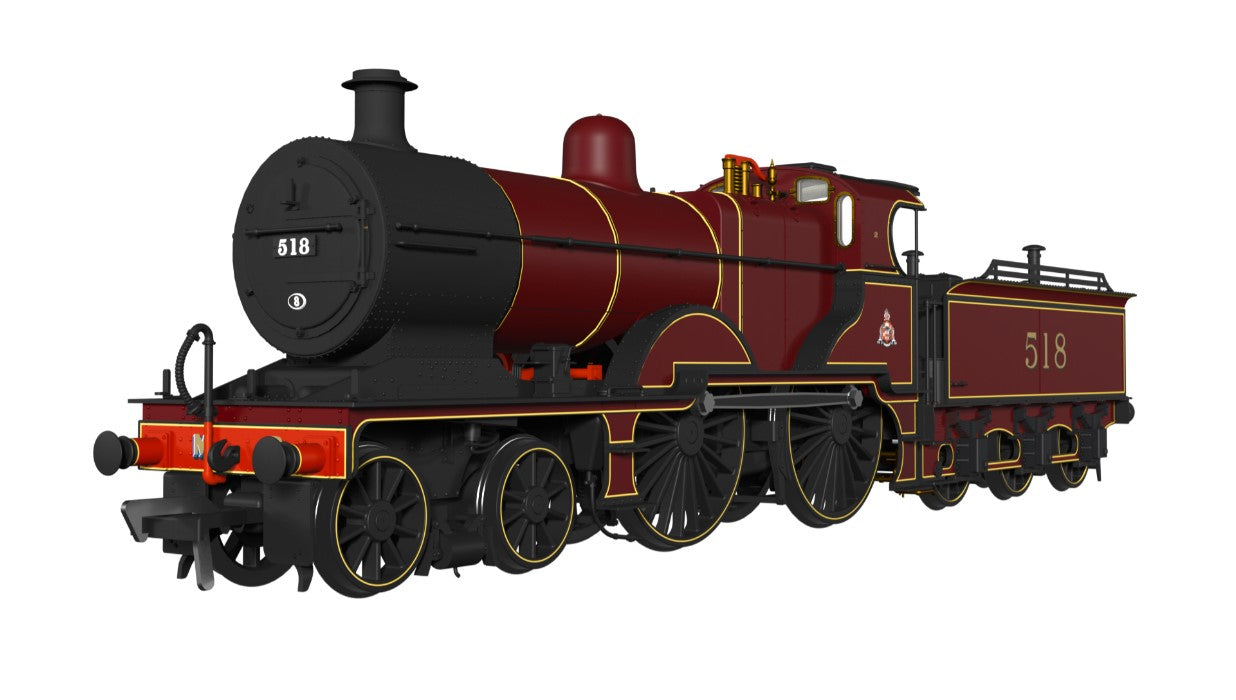 RAPIDO #974003 MR 483 No.518 Midland Railway Lined Crimson Part of the MR 483 collection - DCC Ready - 21 Pin