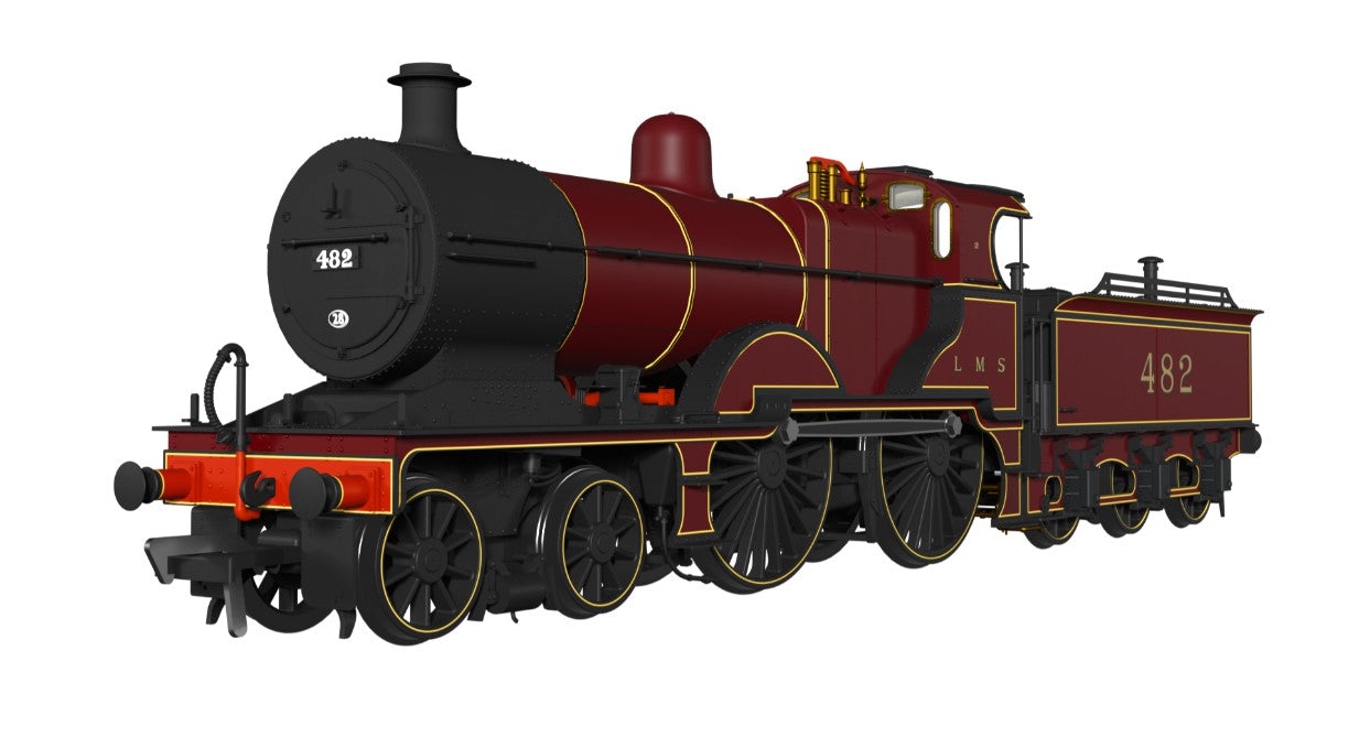 RAPIDO #974005 - MR 483 No.482 LMS Crimson (small letters) Part of the MR 483 collection DCC Ready - 21 Pin